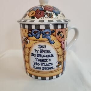 Center Street Design "No Place Like Home" 2000 Lori Gardner Cup with Lid Cover